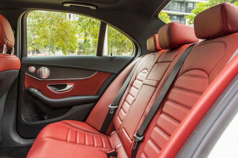 2015 Mercedes-Benz C-Class rear seats