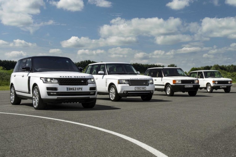 Four generations Land Rover Range Rover 01