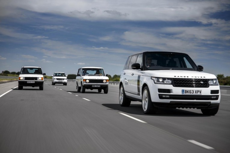 Four generations Land Rover Range Rover 02