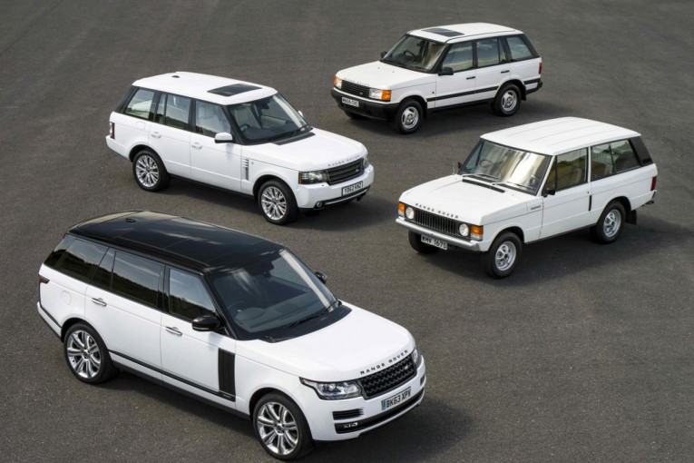 Four generations Land Rover Range Rover 03