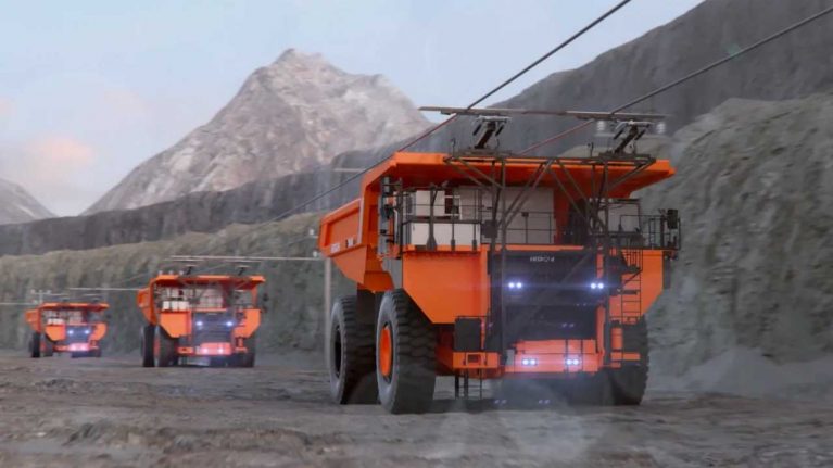 هیتاچی ژاپن ساخت اولین پروتوتایپ پروژهٔ تبدیل کامیون‌های معدن دیزلی به...